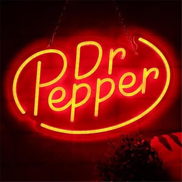 Dr Pepper Soda Pop LED Neon Sign Man Cave Store Shop Business Restaurant Retro - Picture 7 of 7